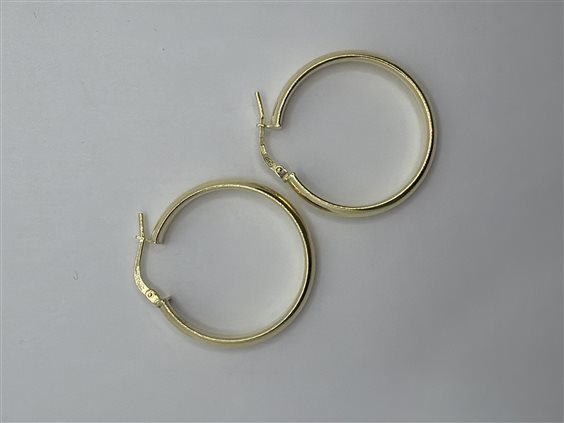 Orecchini Domar Donna Cerchi argento 925 lisci in Argento ORAR-459-280 - ORAR-459-280